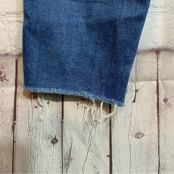 J. Crew Eco Vintage Straight Button Fly Womens Size 27 Raw Hem Jeans - Picture 4 of 7